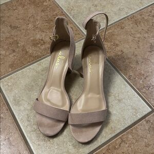 Lulu's Blush Heeled Sandals
